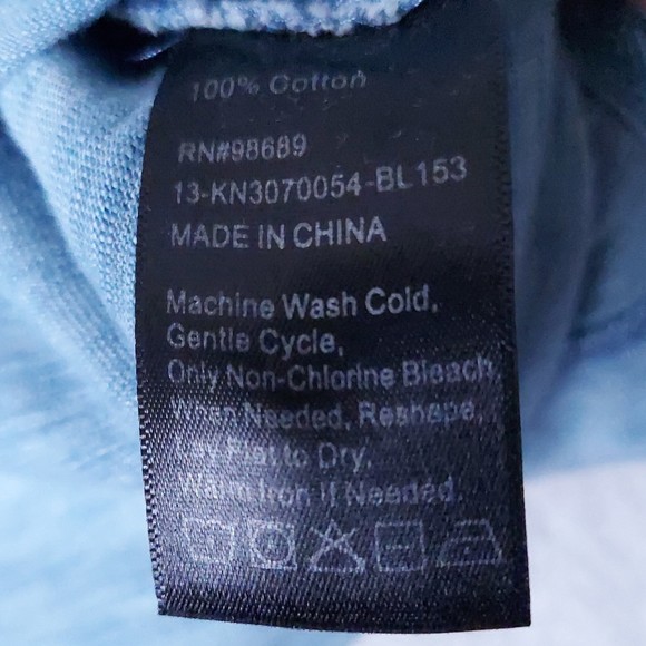 Todd Snyder Shirt Mens Medium Indigo Bleach Wash LS Rugby Shirt Sz XXL NWT - Picture 5 of 15